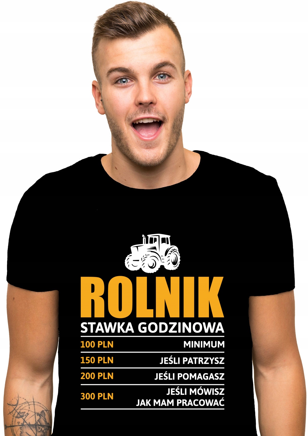 

koszulka Rolnik stawka godzinowa farmer prezent