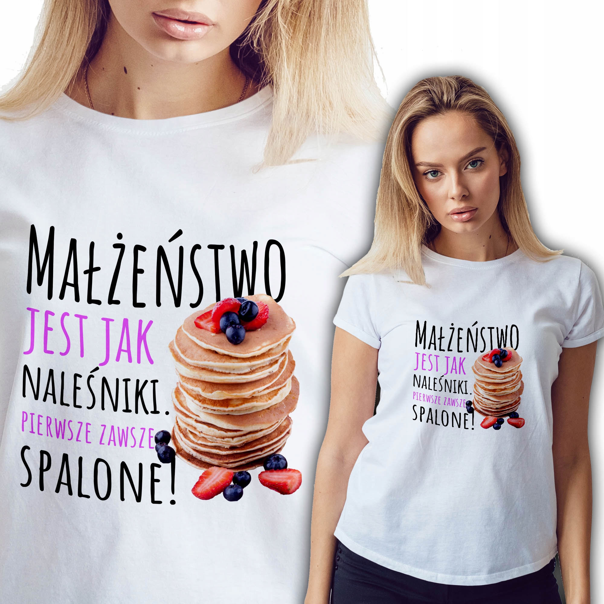 

Koszulka Biała Małżeńtwo Jak Naleśniki L