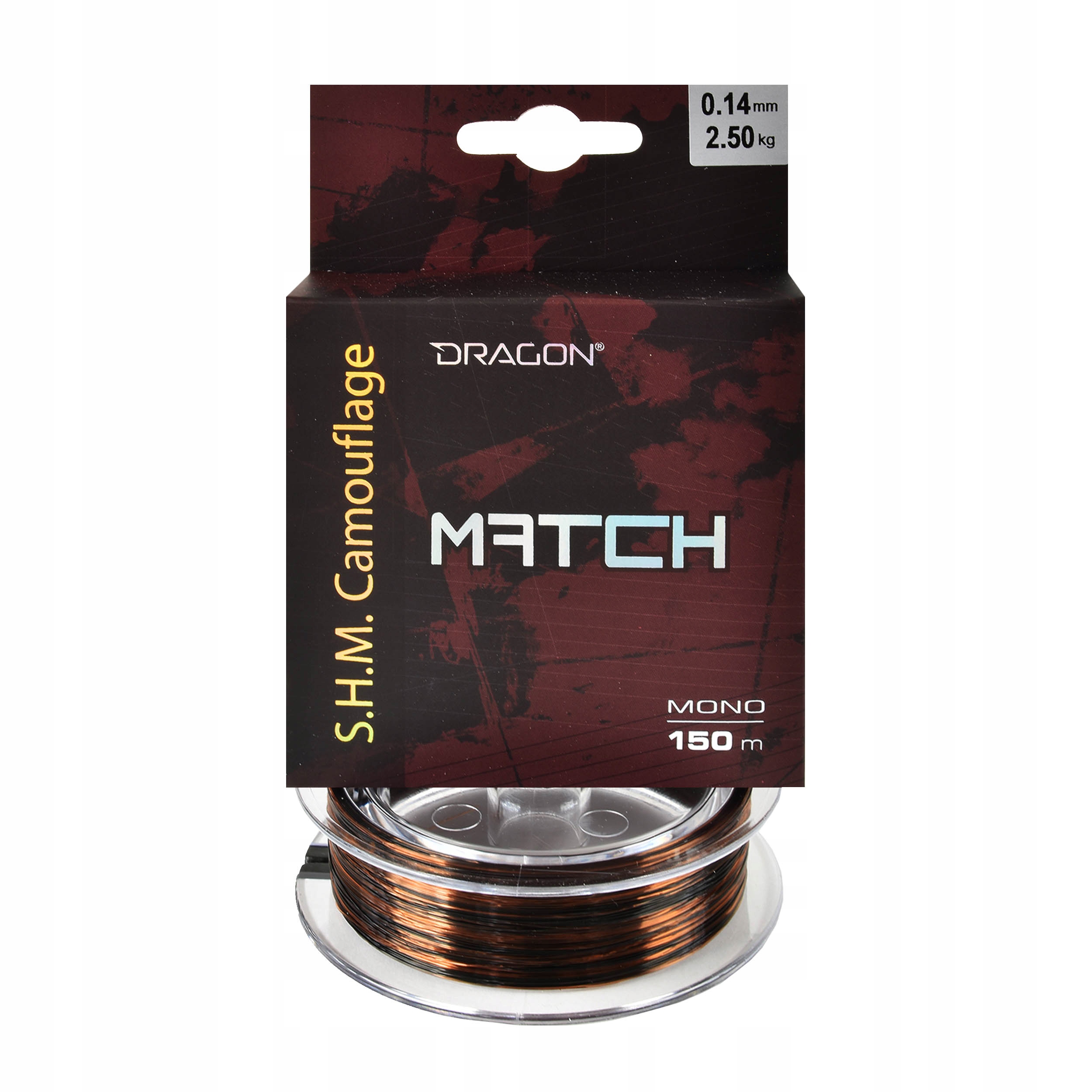 Żyłka matchowa Dragon Camouflage Match 0.14mm 150m 2,50kg 1szt.
