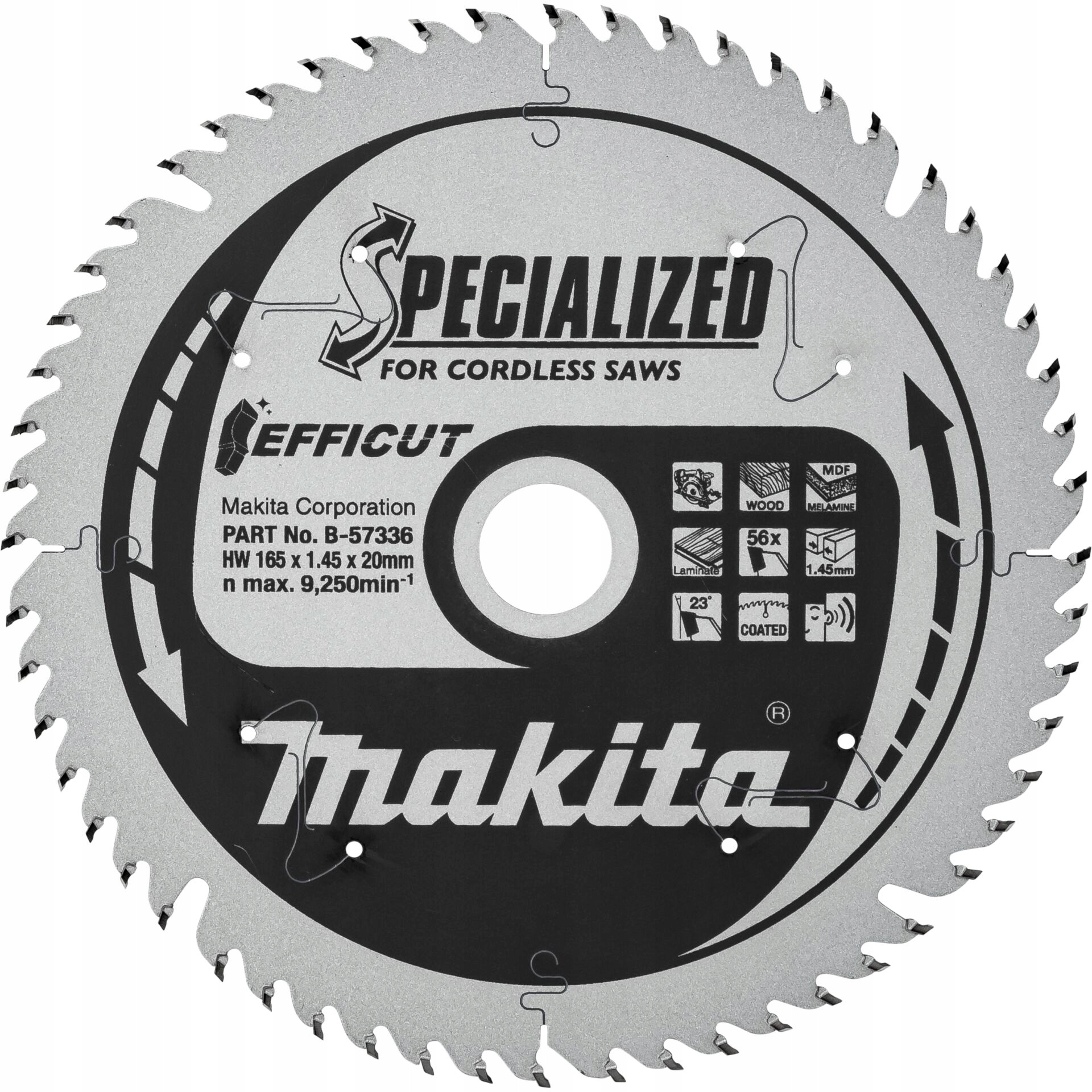 Makita B-57336 Efficut Saw Blade 165x20x56Z