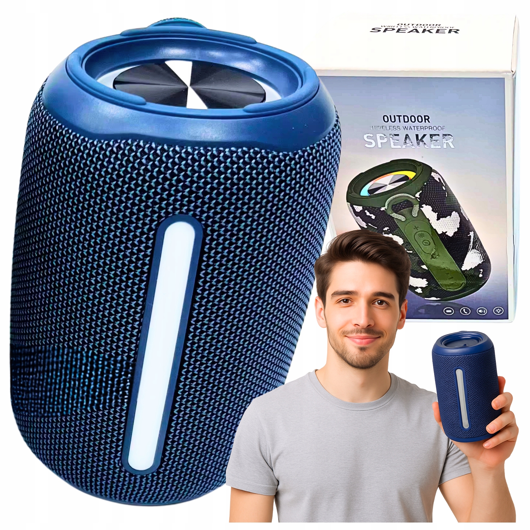 Głośnik Bezprzewodowy Na Bluetooth Do Iphone Ios Samsung Android Mocny Bass