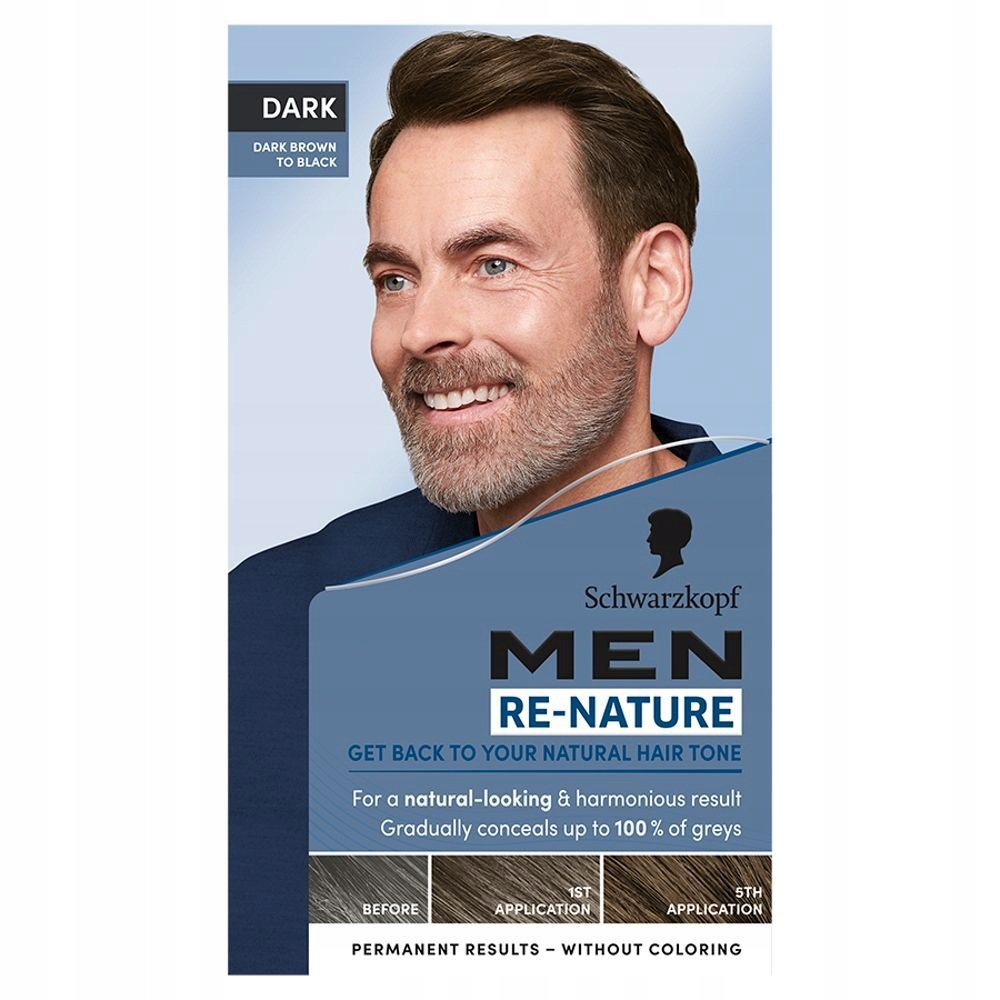 Schwarzkopf Men Re-nature Barvení Vlasů Tmavě Hnědá Barva