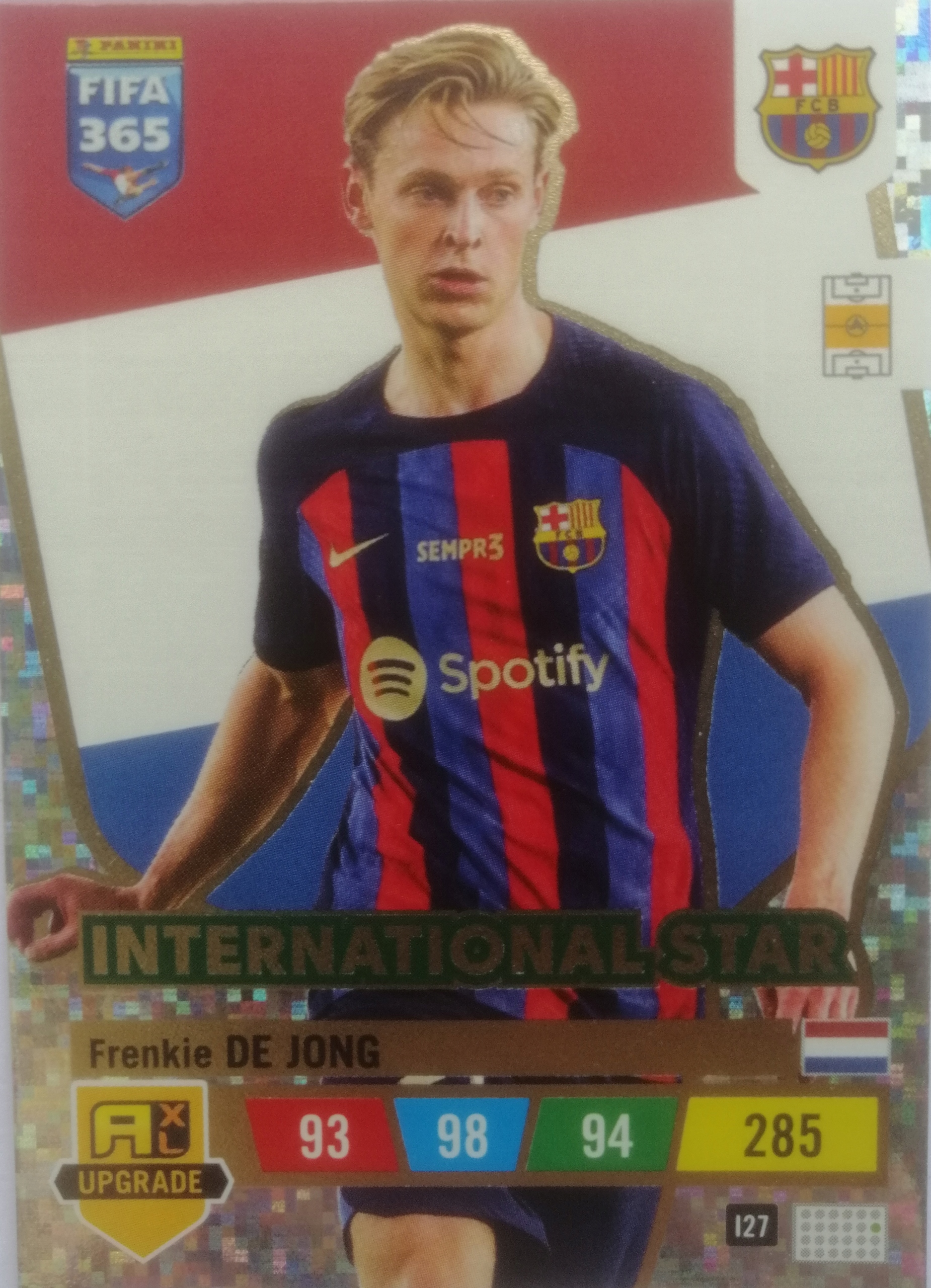 FIFA 365 2023 UPGRADE STAR I27 FRENKIE DE JONG