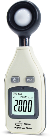 LUKSOMIERZ LUXOMETR MIERNIK NATĘŻENIA ŚWIATŁA OŚWIETLENIA ŚWIATŁOMIERZ LCD Marka Benetech