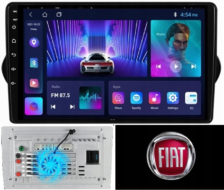 Radio Nawigacja Gps Android Fiat Tipo Egea 2015+ Kamera+wentylator 2/64GB