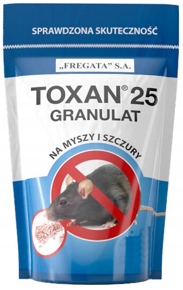 

Toxan Gr. 1kg Trutka Myszy Szczury Bromadiolone