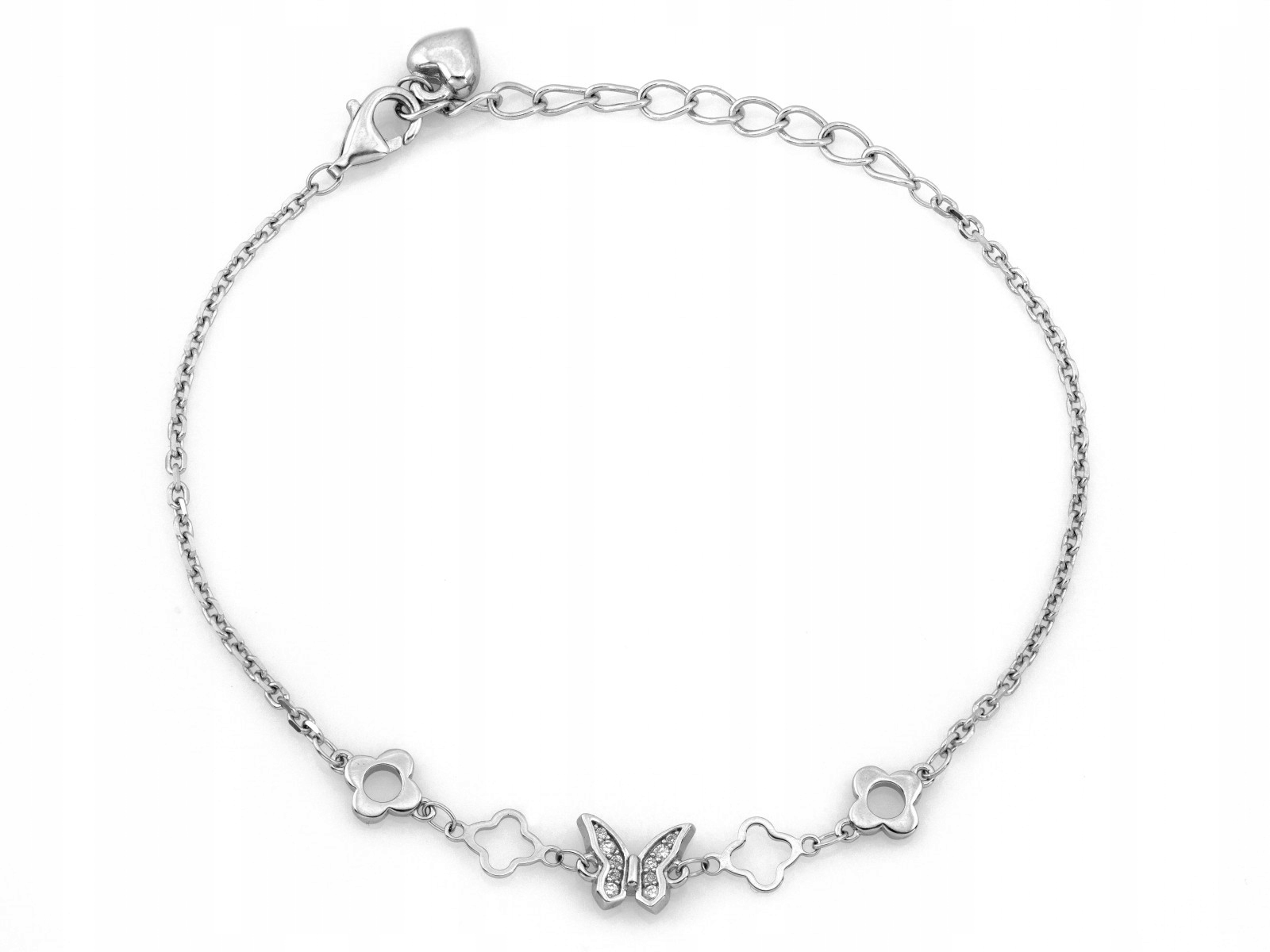 Stříbrný náramek pro ženu 925 motýl, módní vzor, ideální jako dárek