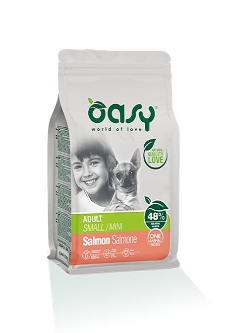 Levně Oasy Salmon Salmone Adult S/m Krmivo pro dospělé psy s lososem 2,5 kg