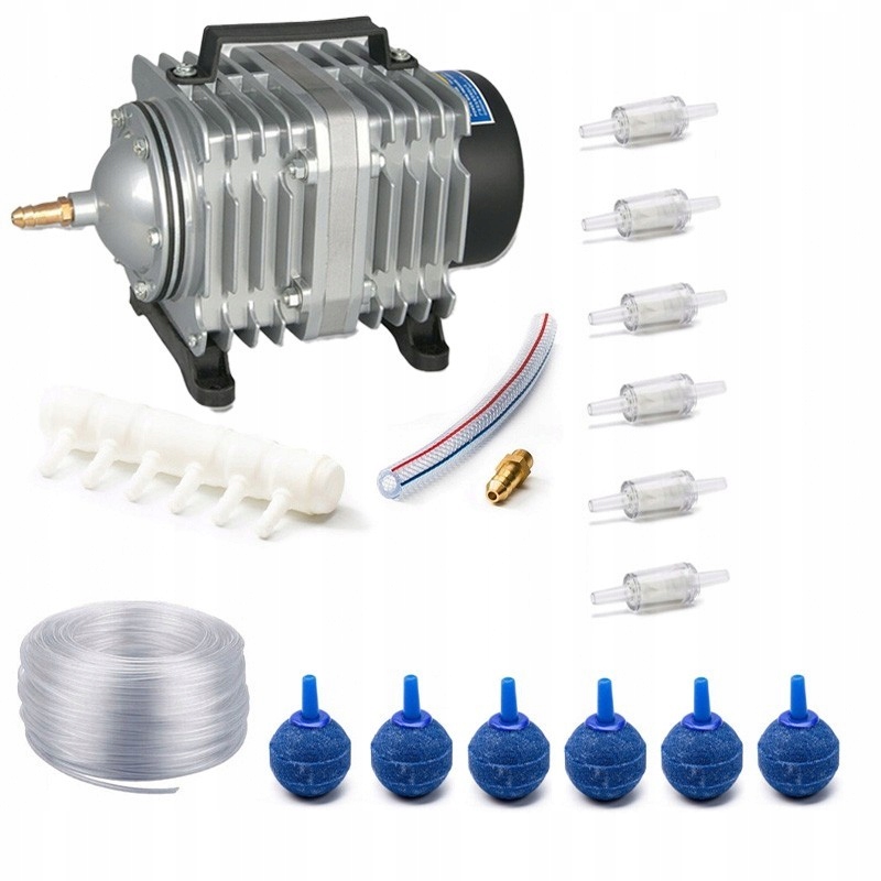 Levně Provzdušňovací Čerpadlo Do Jezírka Akvária 2100 L/h 18 W Sada