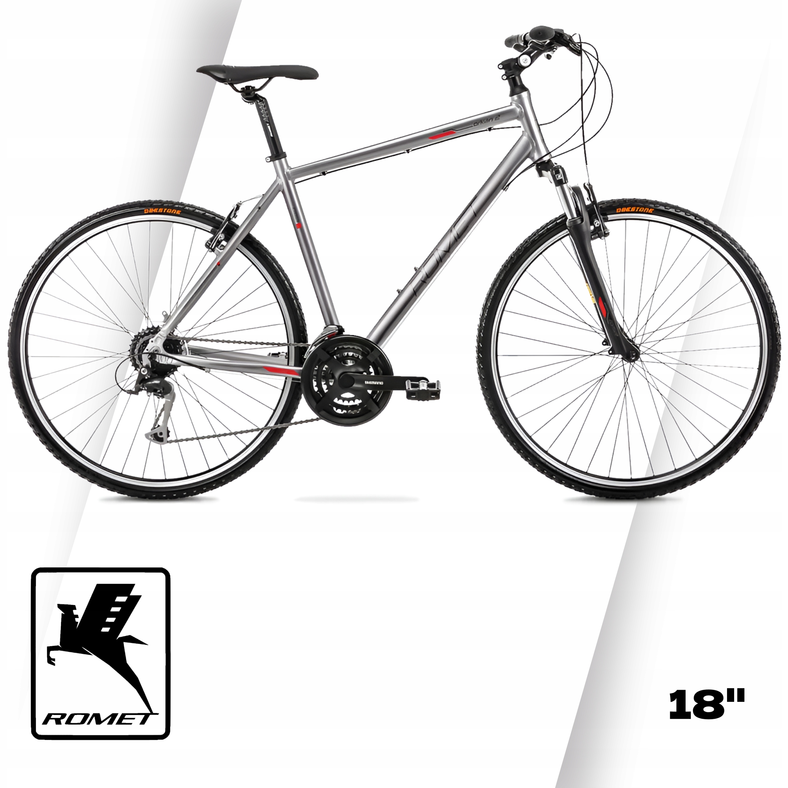 Męski Rower crossowy Romet Orkan 2 koło 28" rama al. 18" 167-175cm Shimano