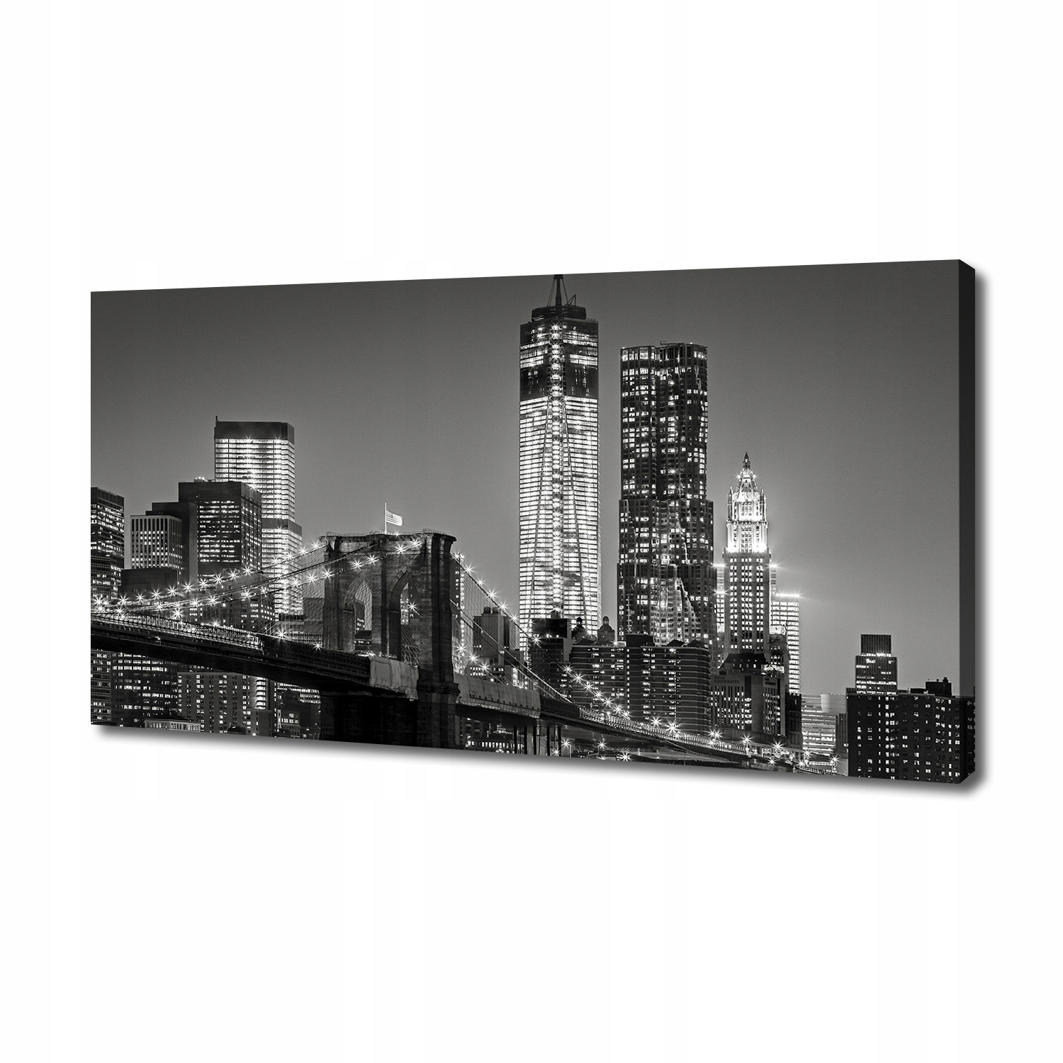 

Foto obraz na płótnie Manhattan nocą 140x70 cm