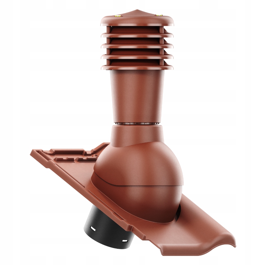 Větrací komín Smart fi125 střešní Koramic Alegra 9 Cihlový