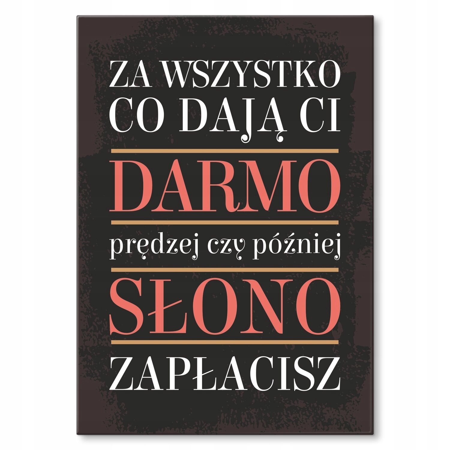 Kovový plakát Štítek zdarma Plech 22 x 31 cm Dárek