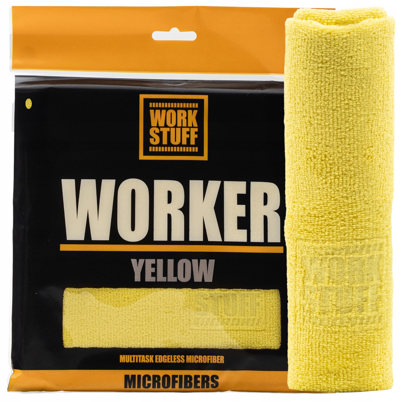 Work Stuff Worker Yellow Uniwersalna Mikrofibra Bezszwowa 40x40cm 320g
