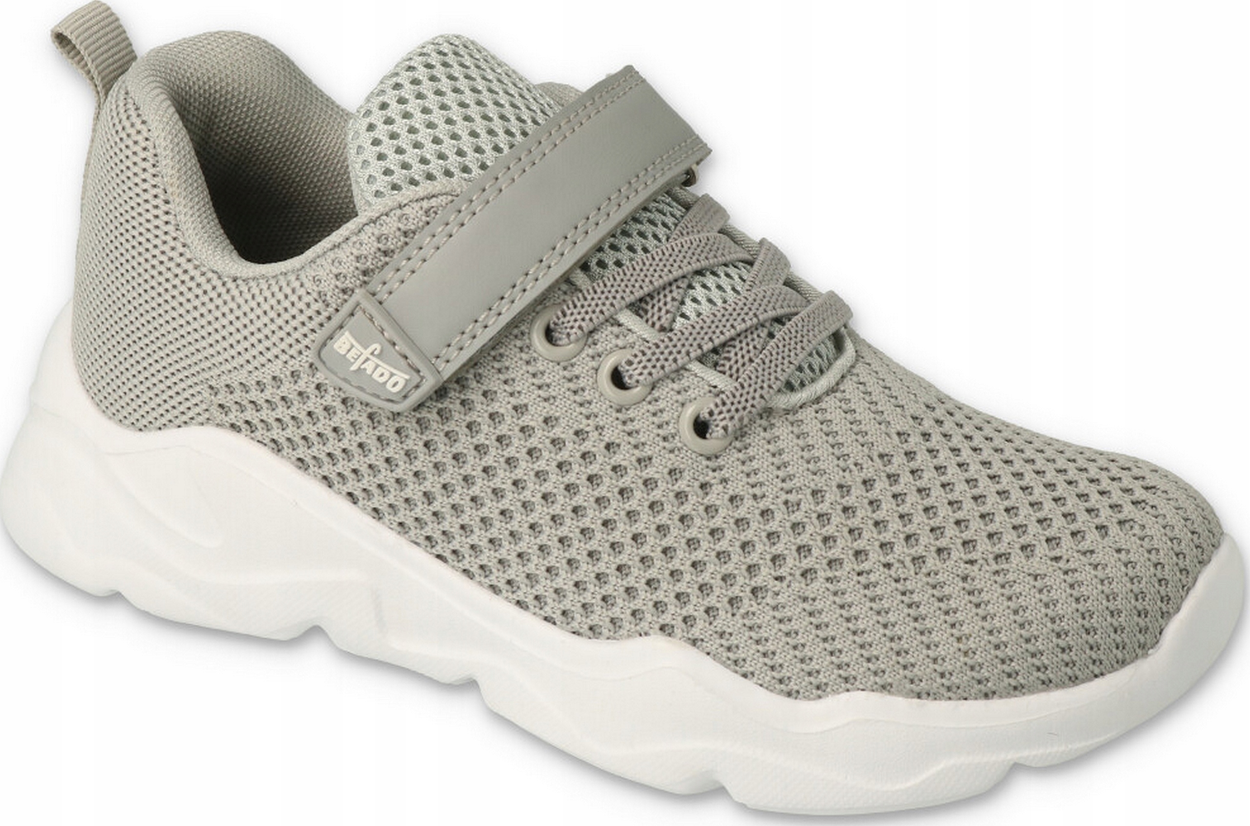 Befado adidasy sportowe 516Y200 na rzep tkanina siatka szary rozmiar 31