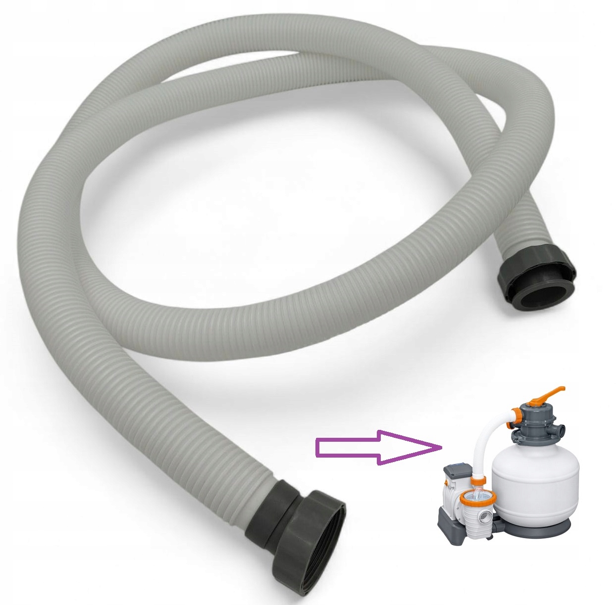 Trubka 38 mm 300 cm 3 m Bestway – hadice pro čerpadlo Bestway 58499 58486 58497