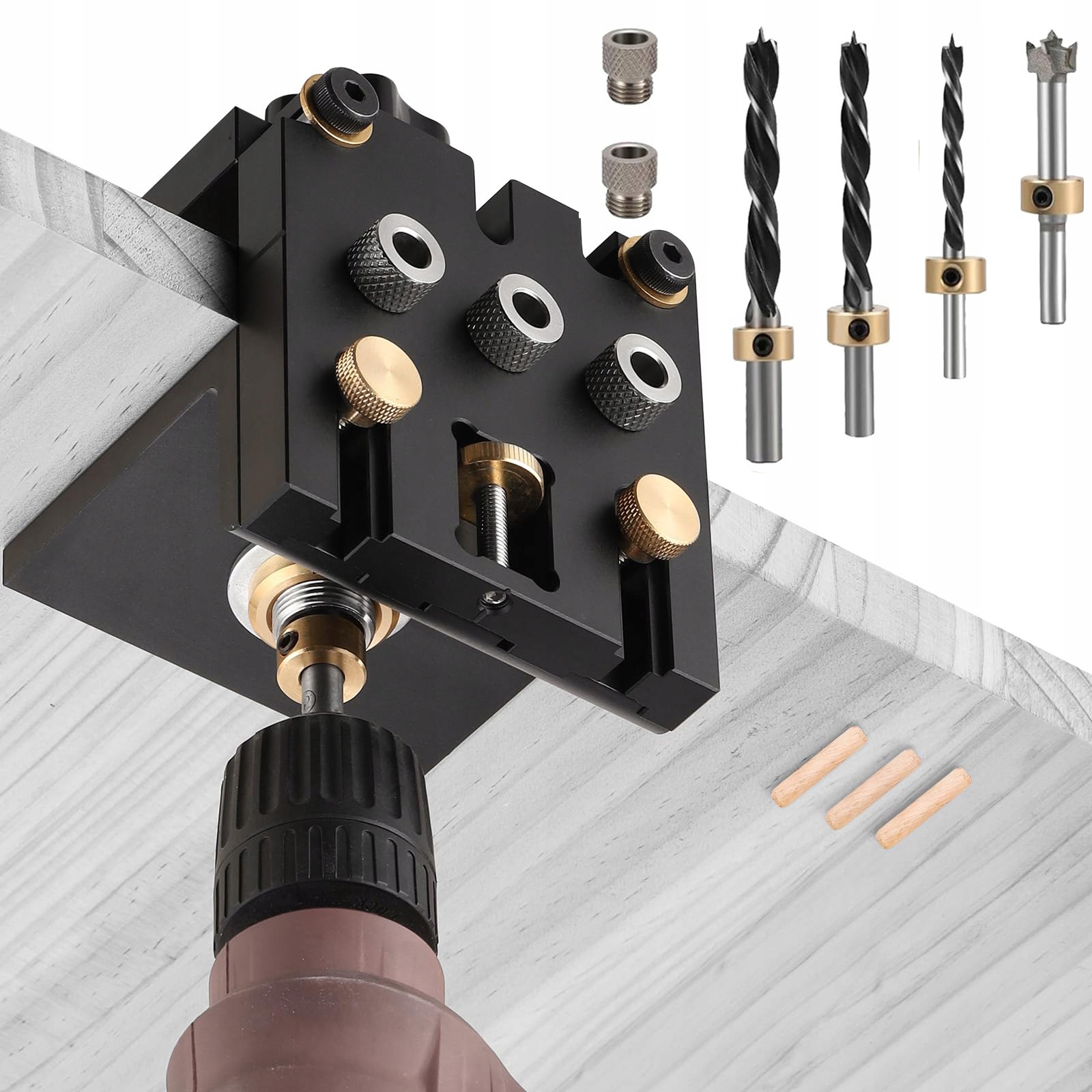 3V1 Vrtací Šablona, 6/8/10/15 mm Samostředící Sada Na Kolíky