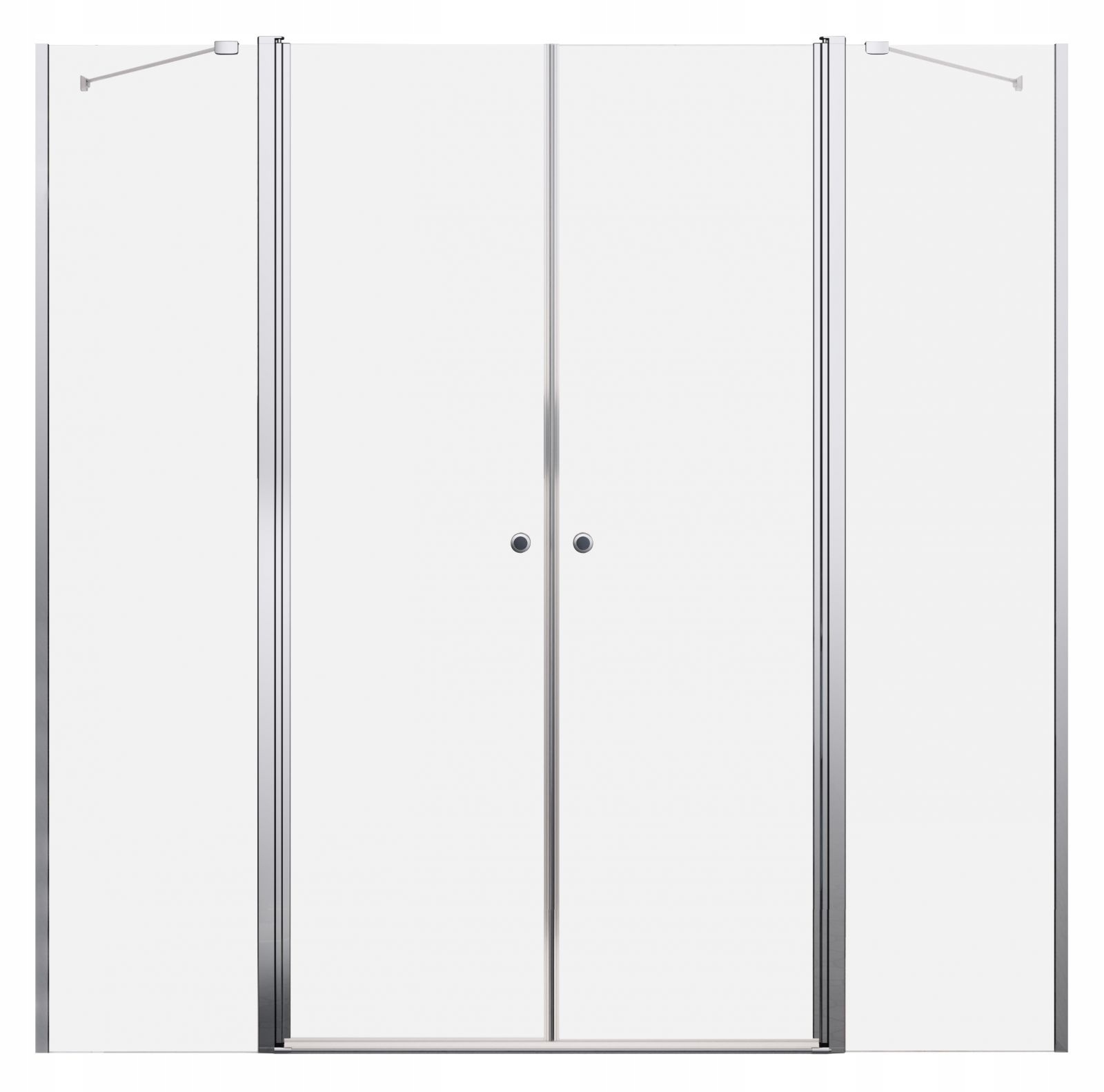 Drzwi wnękowe szklane uchylne Eos DWD 180 satynowe Wysokość produktu 195 cm