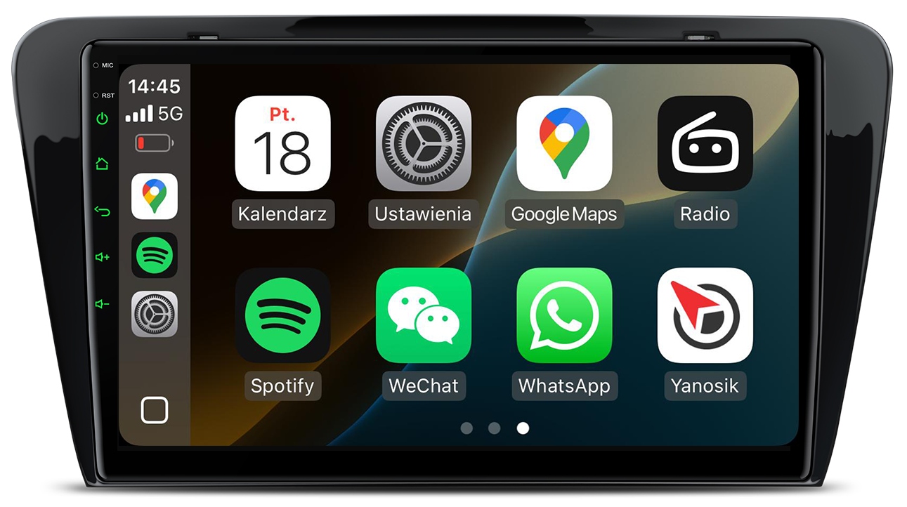 Škoda Octavia 3 Rádio Navigace Android Apple Carplay Duduauto
