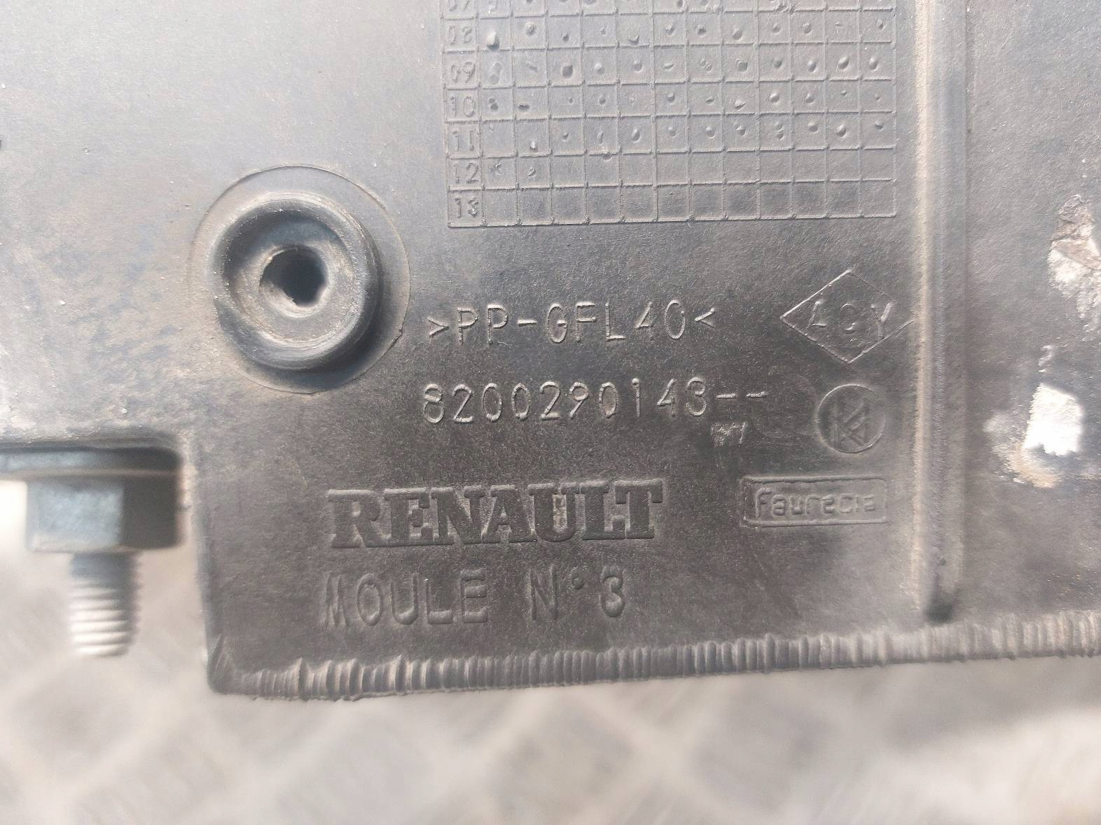 support panel for radiators pillar iron RENAULT CLIO III LIFT 8200290143