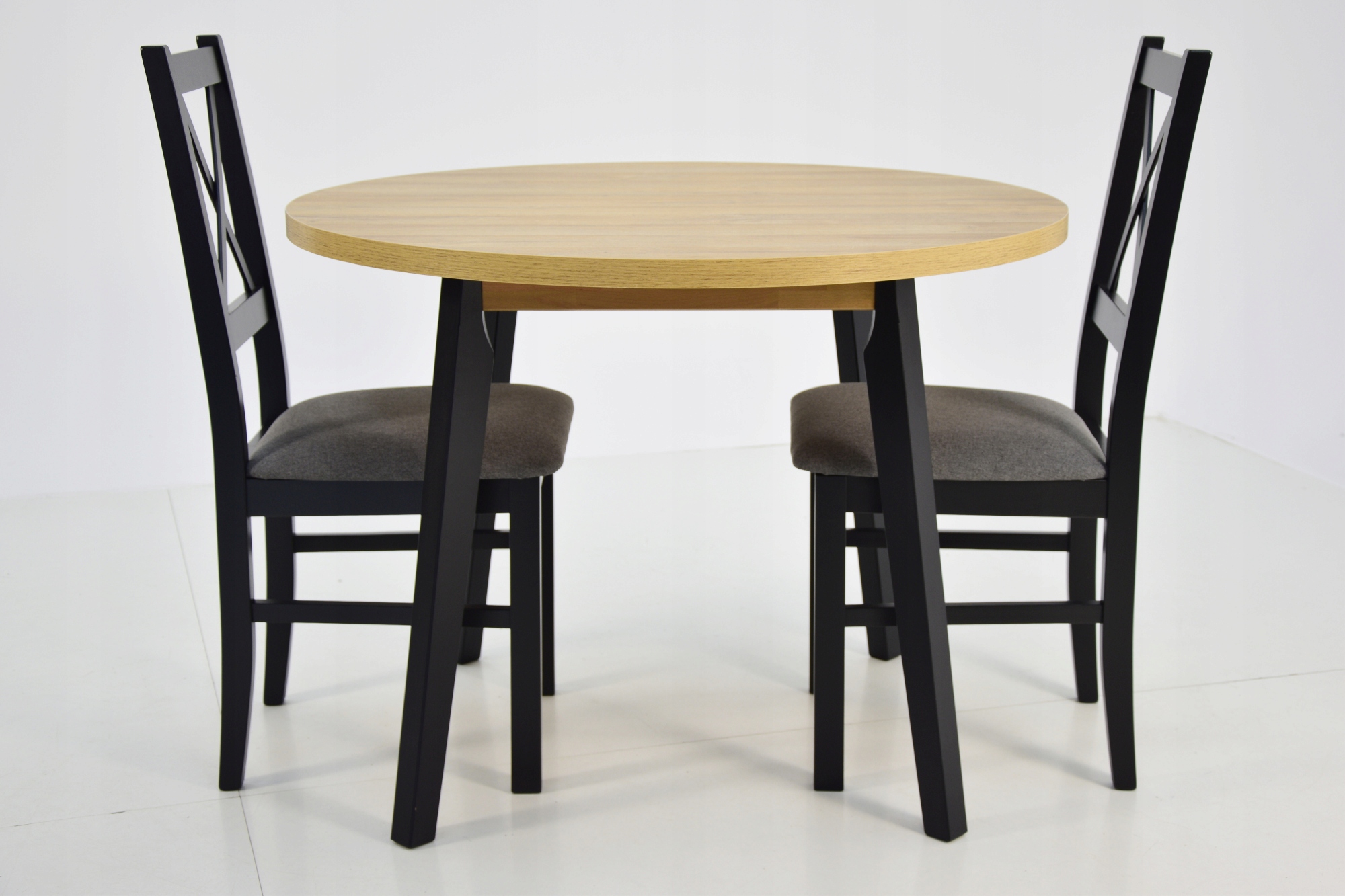 2xkrzesło + stół OKRĄGŁY do kuchni RÓŻNE KOLORY Kod producenta OL-3 N-10