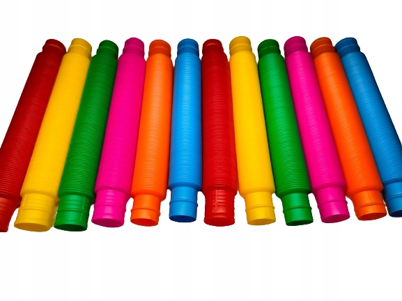 

Rury Pop Tube Rurki Sensoryczne Zestaw XL 12 Szt