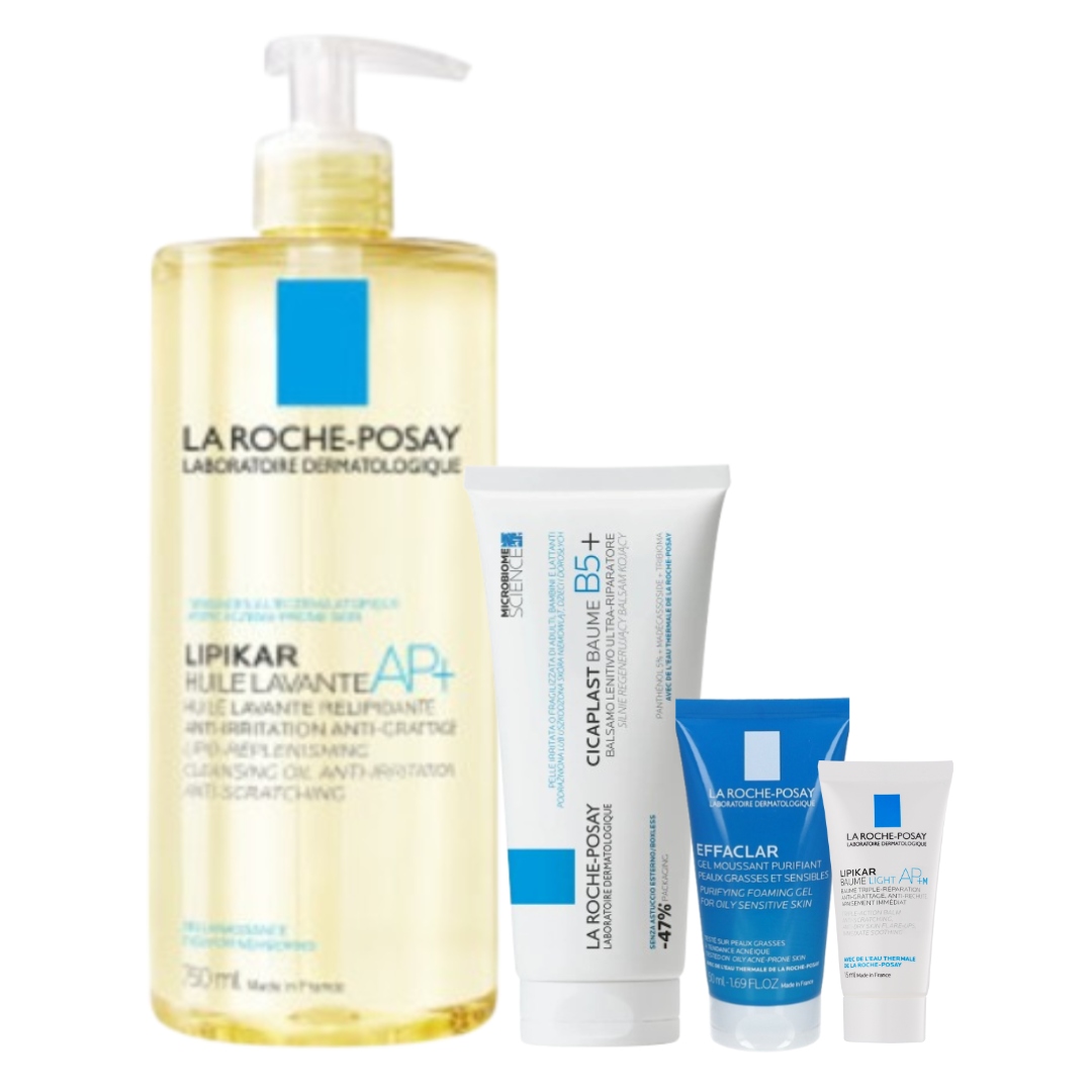 La Roche-Posay Zestaw Lipikar Oil Ap+ 750ml Cicaplast Baume B5+ 100ml