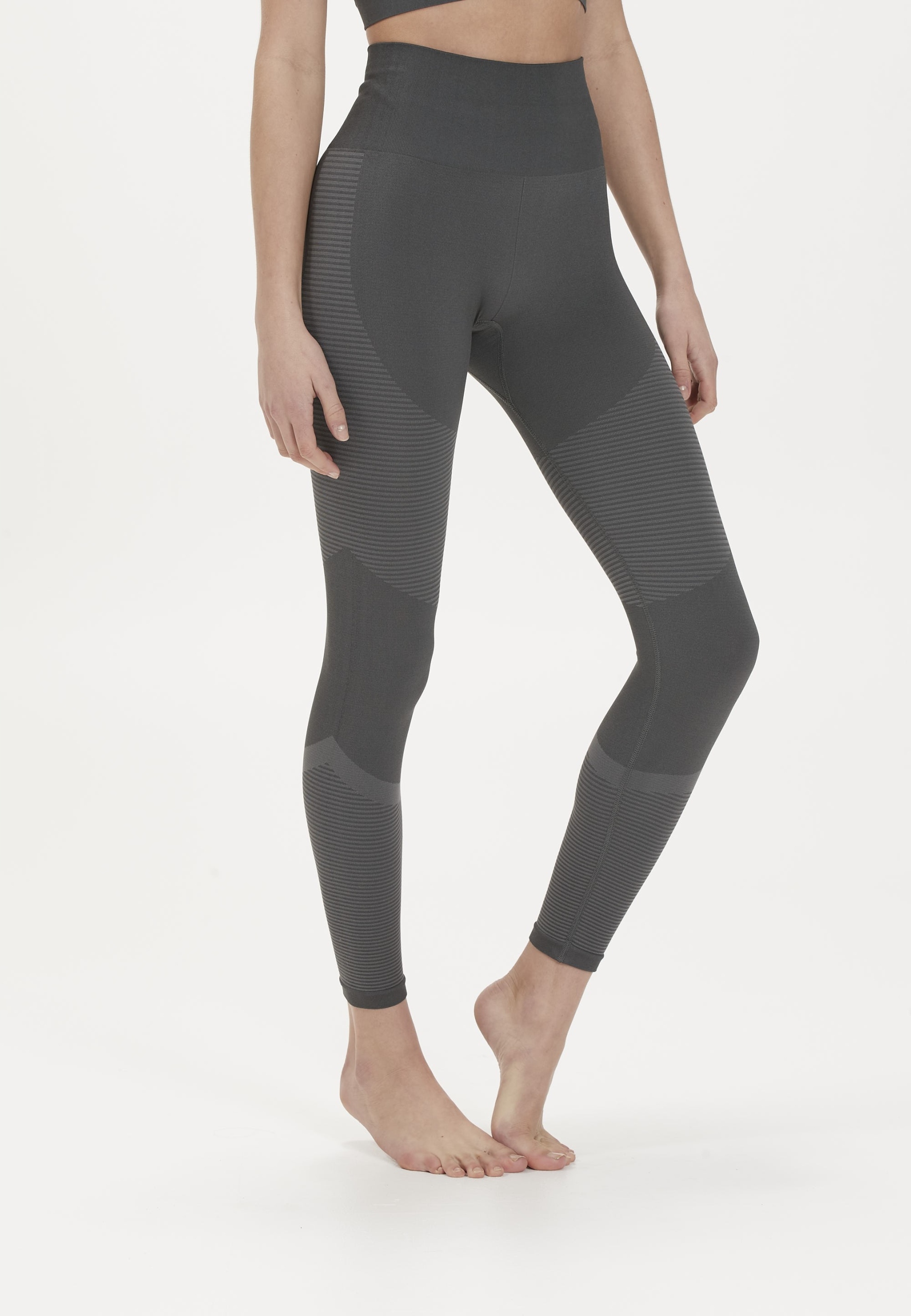 Legginsy bezszwowe Athlecia Semarine Szare S/m