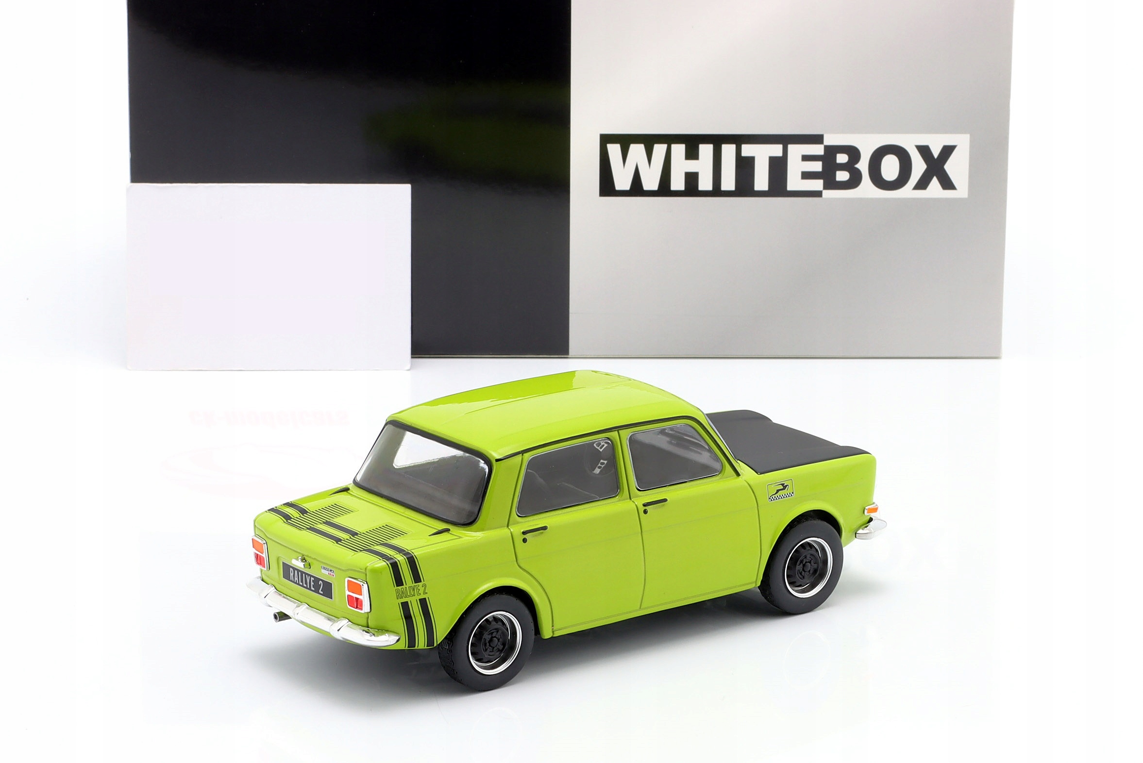 Simca 1000 Rallye 2 Rally2 1960 WhiteBox 1:24 Light Green Model WB124246 Model Simca 1000 Rallye 2 Rally2 1960 Green / Black 1:24