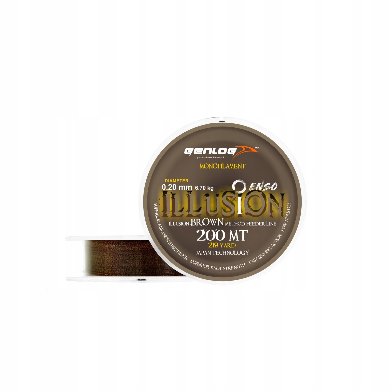 Żyłka Genlog Enso Illusion Brown 200m-0,27mm