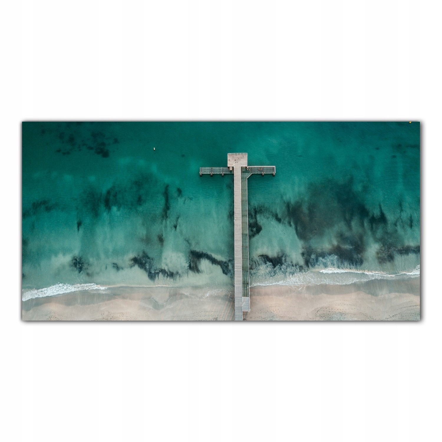Obraz Sklenený Fotoobraz Mólo Ocean Pláž 120x60