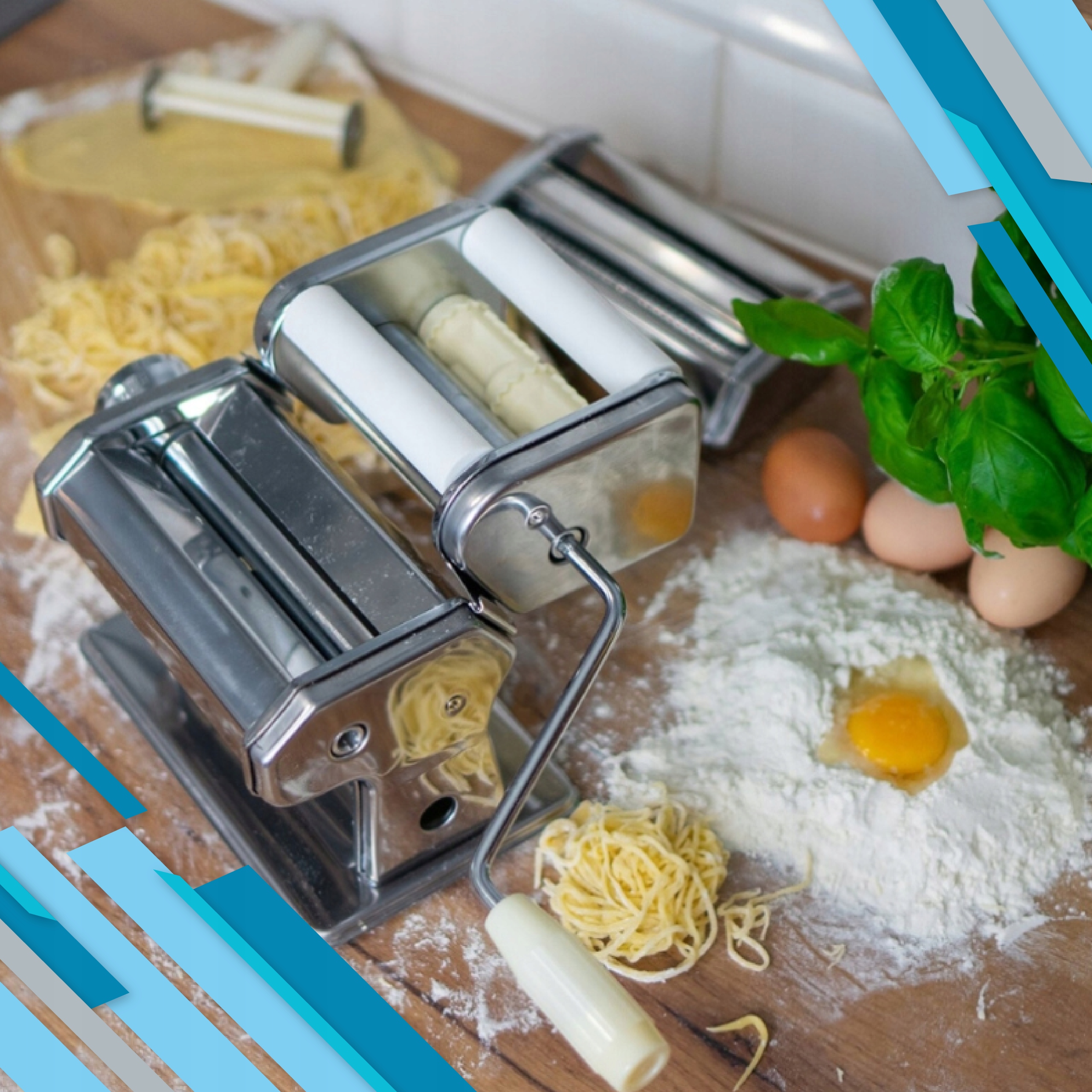 MASZYNKA DO MAKARONU CIASTA PIEROGÓW RAVIOLI LASAGNE WAŁKOWANIA 6W1 RĘCZNA Marka Sternhoff