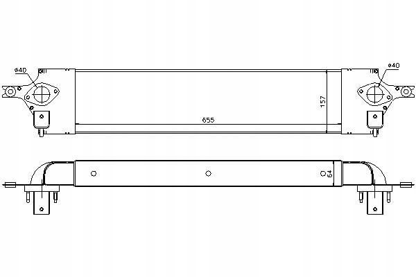 NISSENS INTERCOOLER NISSAN X-TRAIL RENAULT KOLEOS