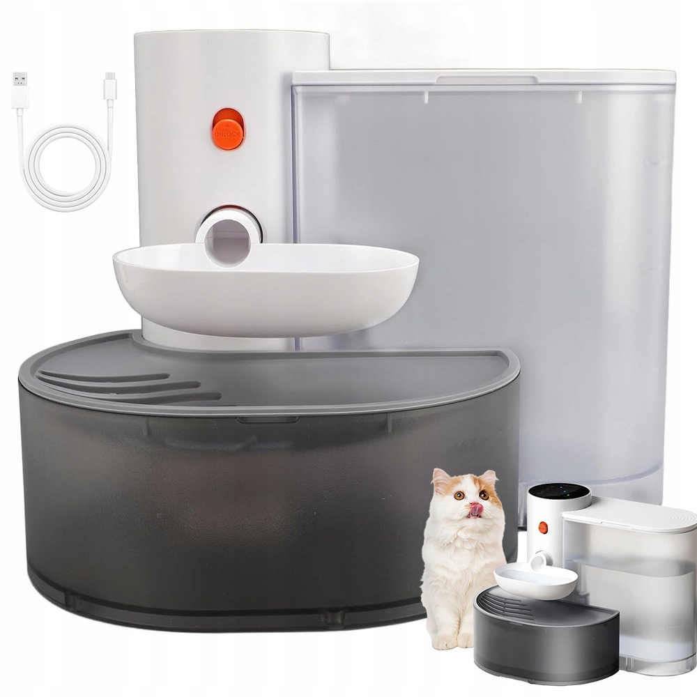 Levně Napáječka Fontána Pro Kočky Psa Miska Automatická Napáječka S Filtrací Hluku