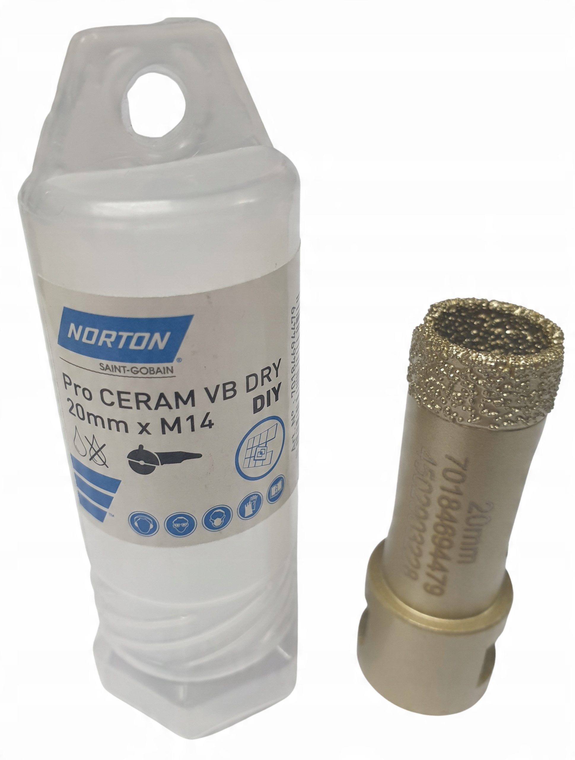 

Wiertło Norton Pro Ceram Vb Dry 20 mm M14 koronka