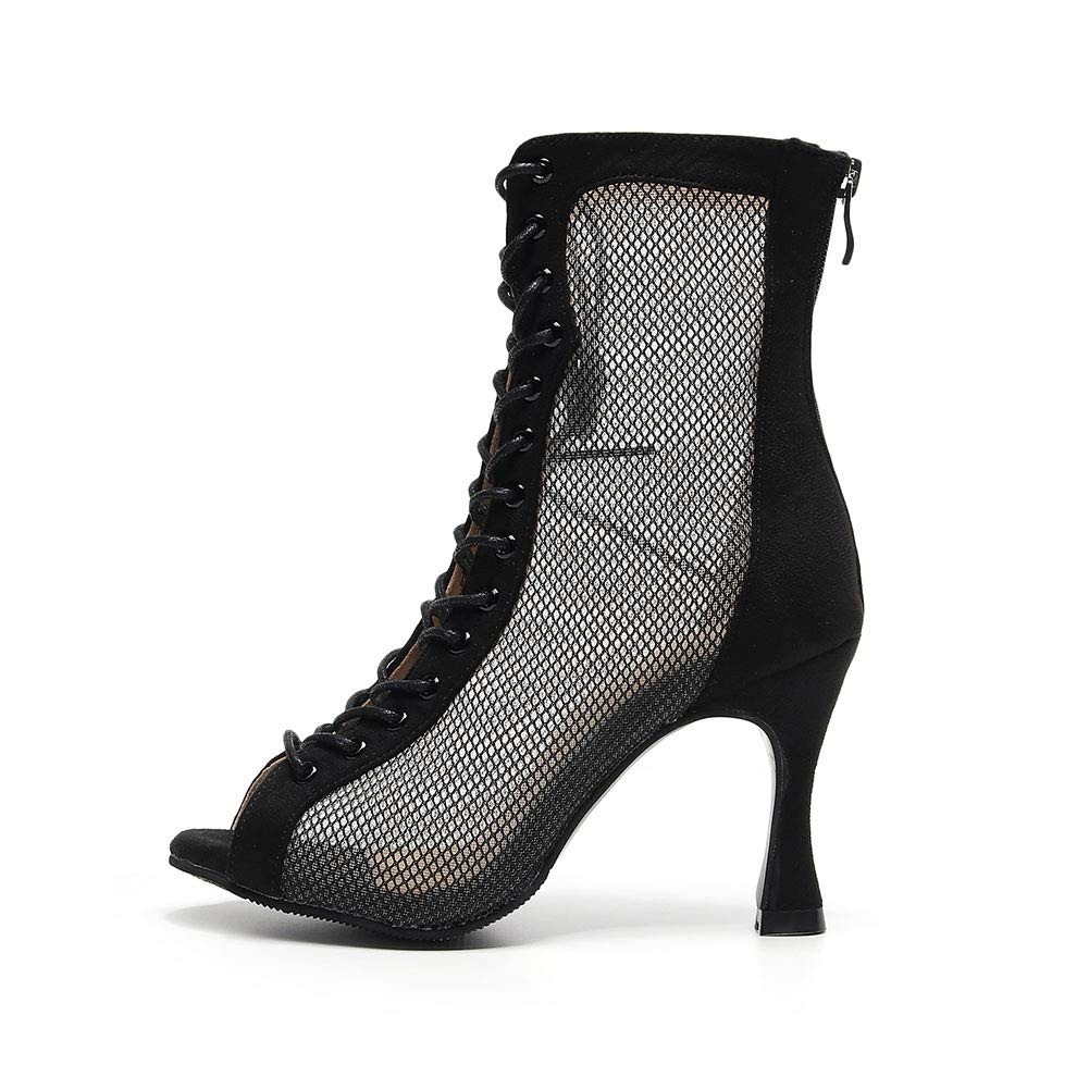 Botki Wysokim Obcasie Otwarty Palec Buty Taneczne 39 7cm obcas