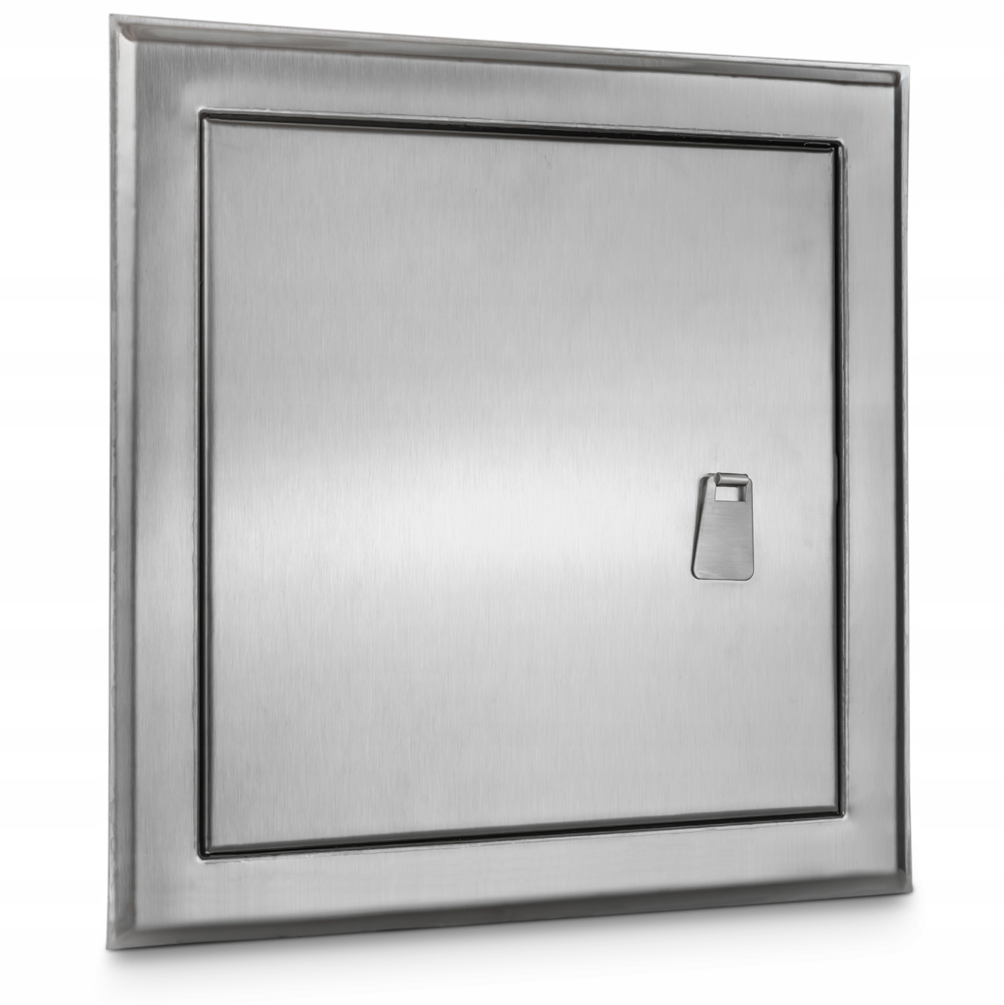 Revizní dvířka nerezová s výbrusem 30x30 úchytka