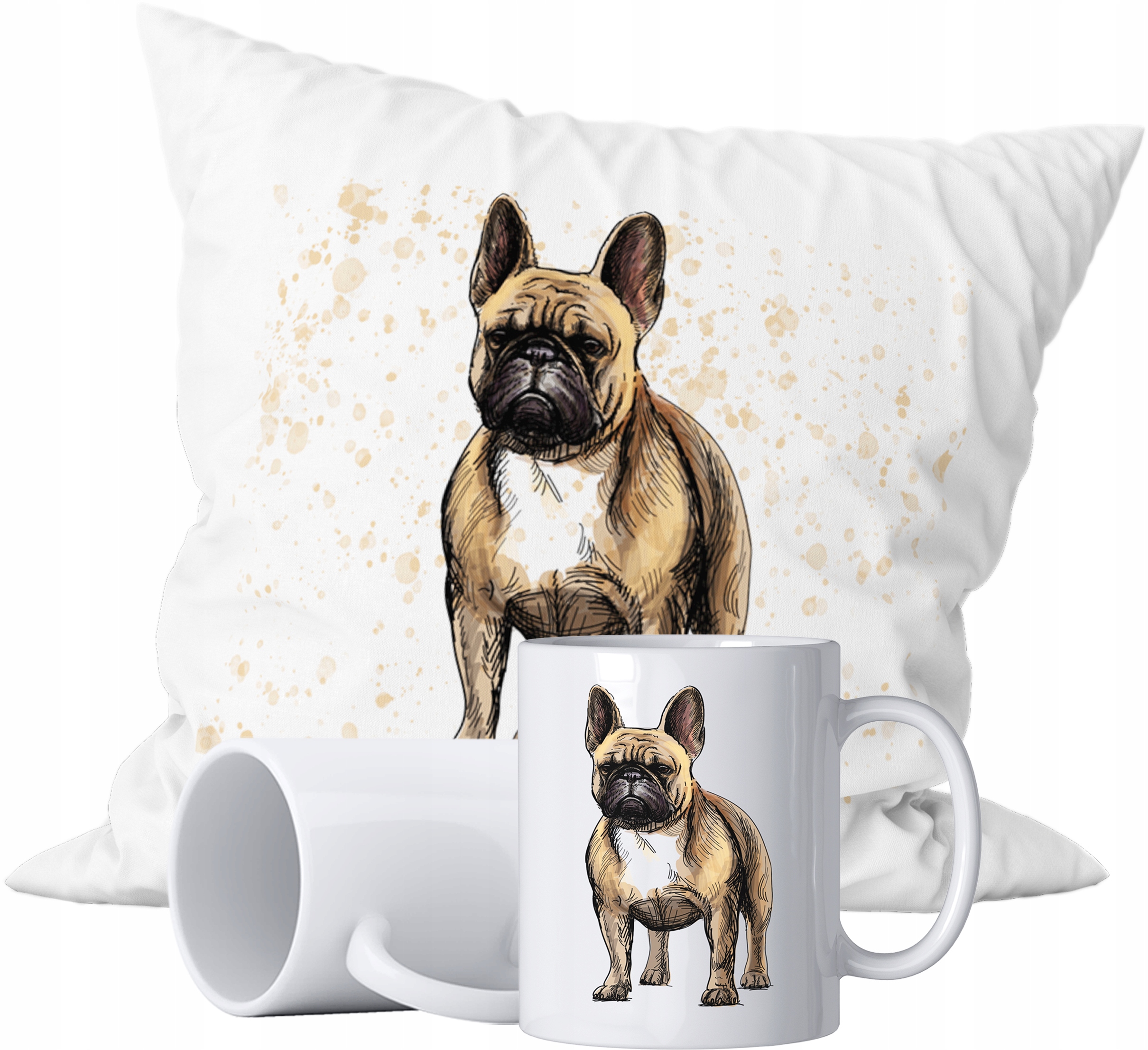 

Zestaw Kubek Poduszka Bulldog Motyw Upominek