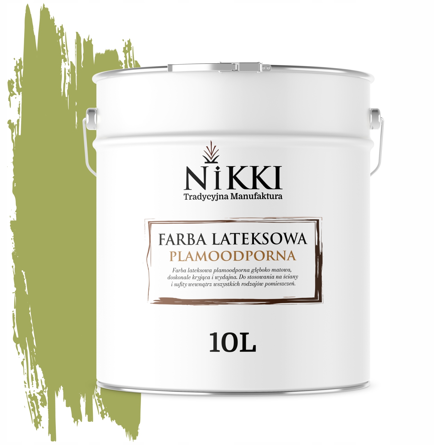 Latexová Farba Odolná Voči Škvrnám, Hrachovo Tmavá, H2437 10 L, Hlboká Matná