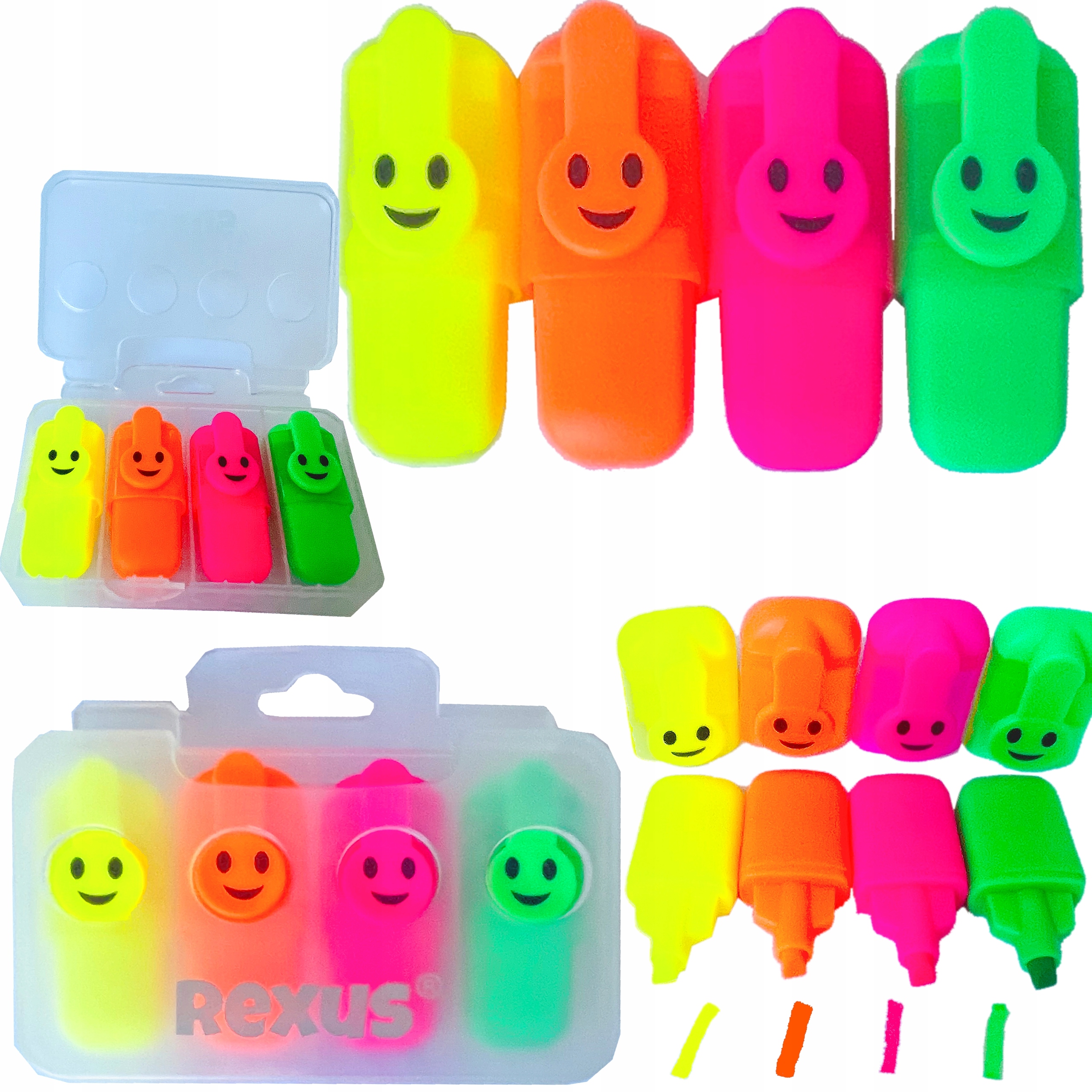 

Mini Markery Rexus Fluo Zakreślacze Buźki 4