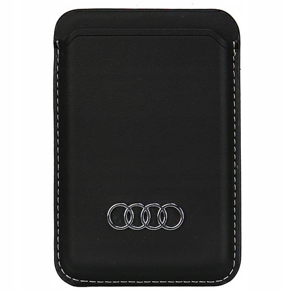 Audi Synthetic Leather Wallet Card Slot černý/black MagSafe AU-MSCH-Q3/D1-