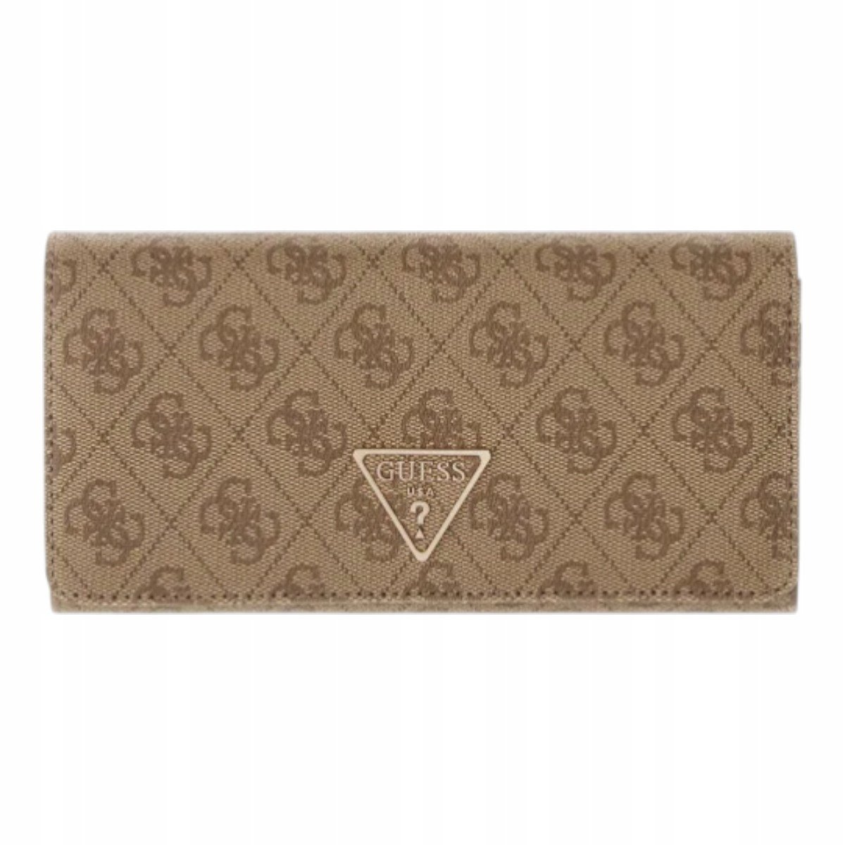 Guess Portfel Damski Laurel II Slg Large Brązowy/latte