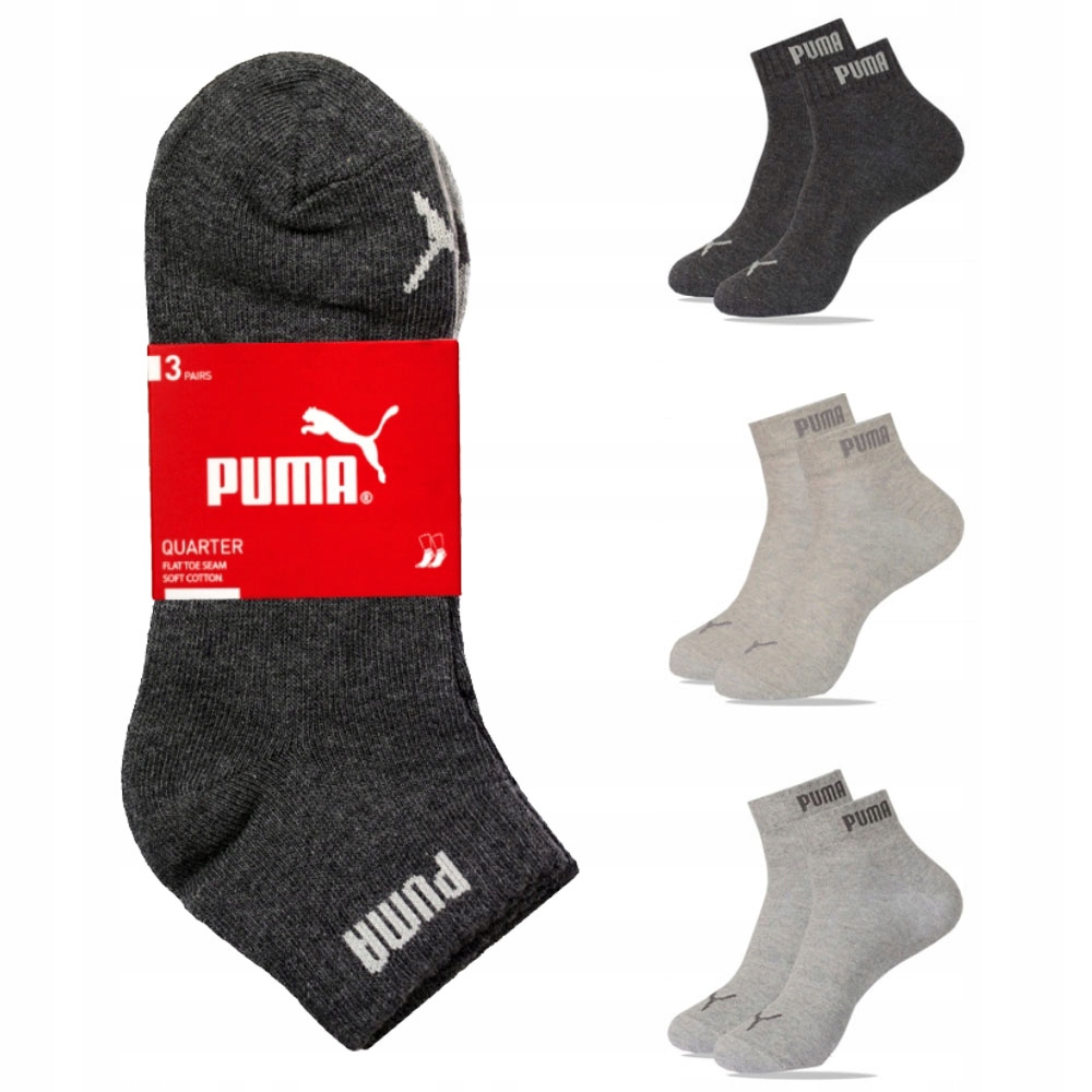 

Puma Skarpety Zakostki Quarter 3 pary MIX 43-46