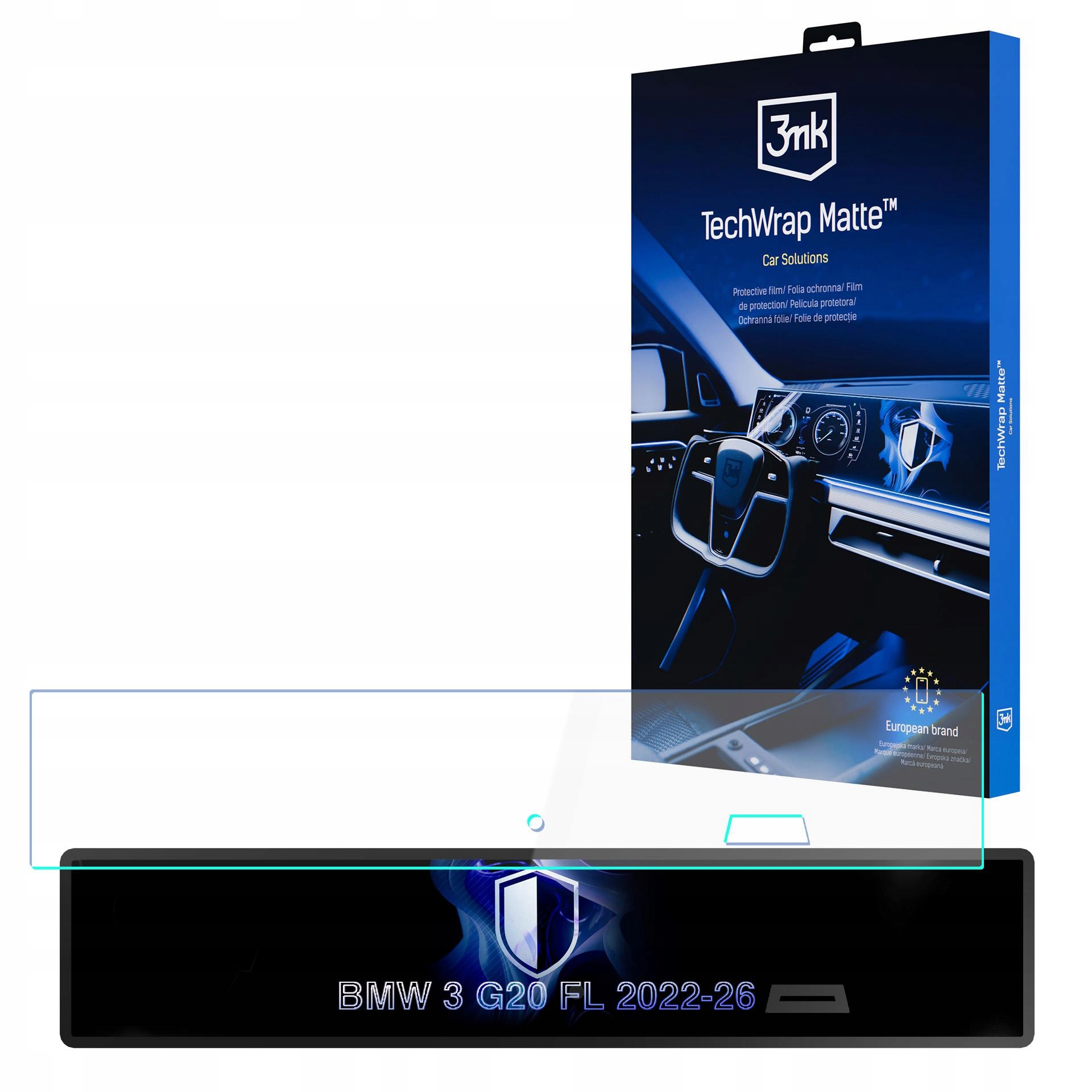 Ochranná Fólie pro Bmw 3 G20 Fl 2022-26 3mk TechWrap Matte Center Display
