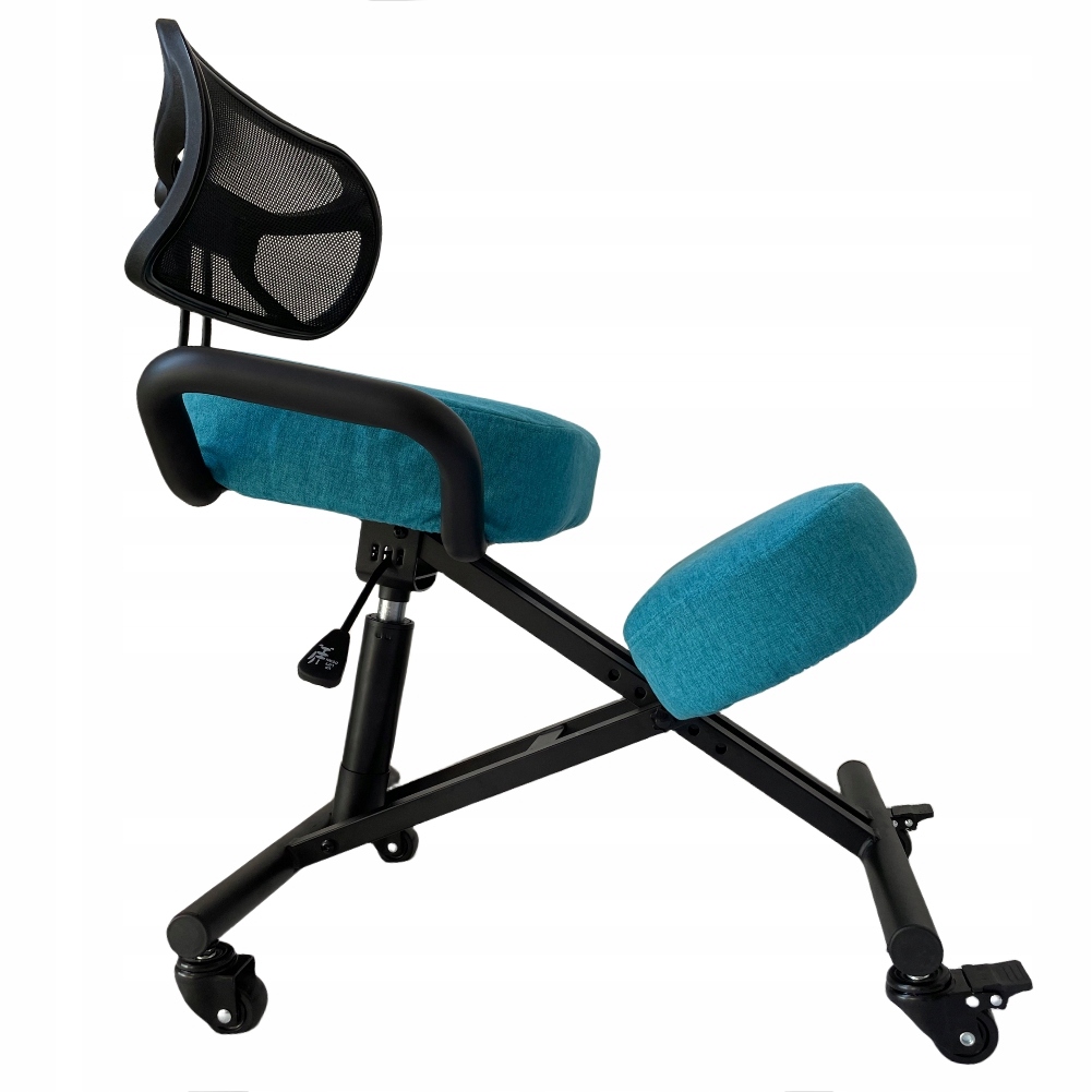 Krzesło ergonomiczne do komputera klękosiad regulowany do biurka z oparciem Wysokość siedziska 70 cm