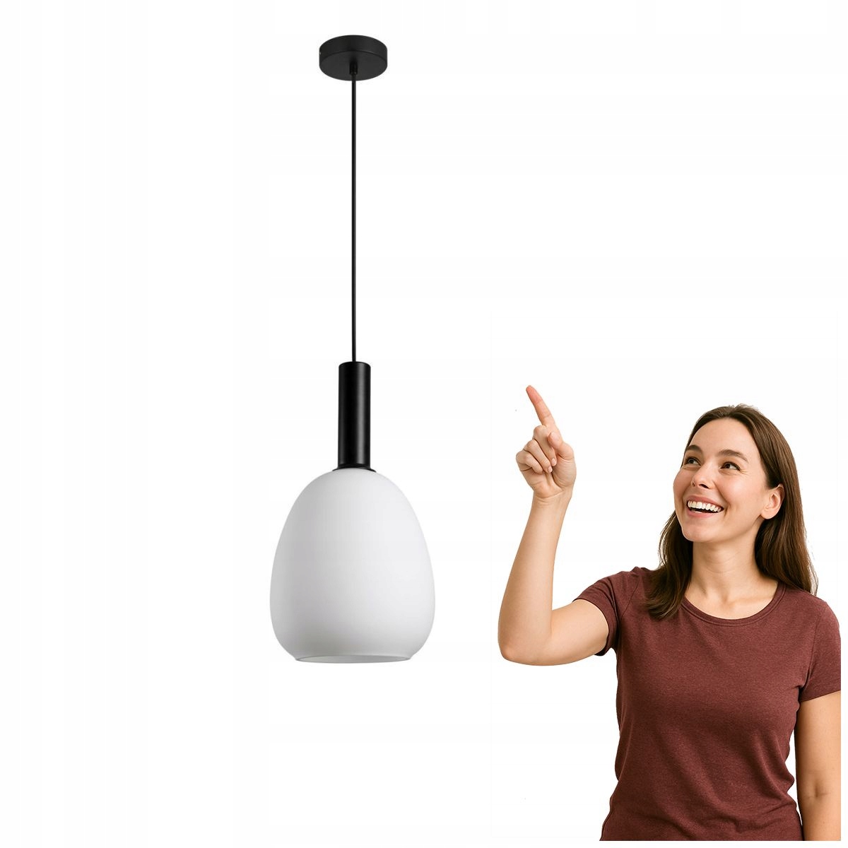 Závěsná lampa Gater PND-23541-1-BK-OP Italux