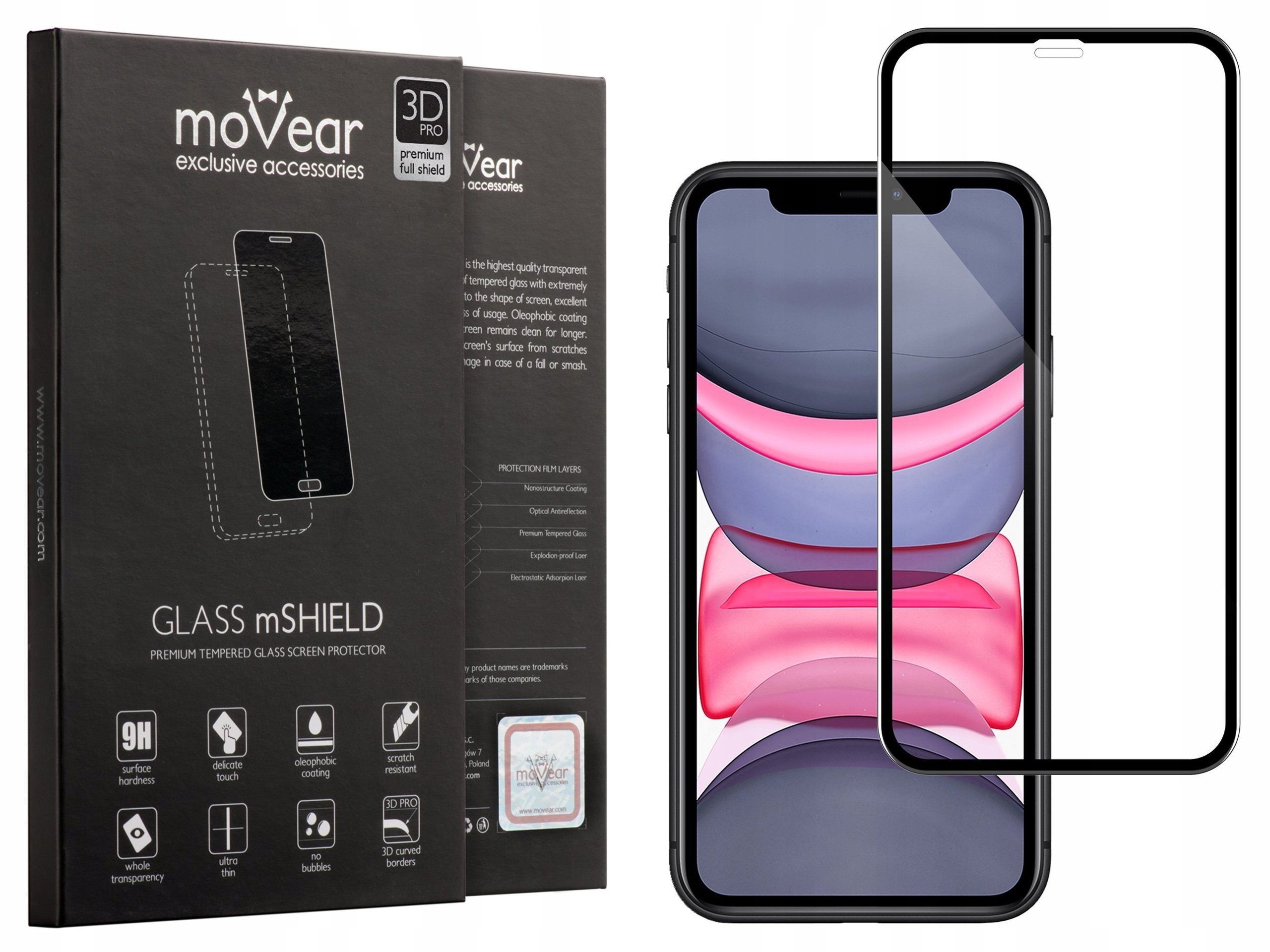 

Szkło Hartowane 3D Pro-e na iPhone 11 Movear