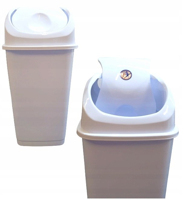 Levně Výklopná nádoba Slim 35 l bílá 355x285x577 mm