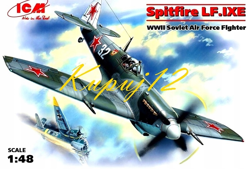 MODEL SPITFIRE LF.IXE DO SKLEJANIA+KLEJ+FARBY Rodzaj samoloty