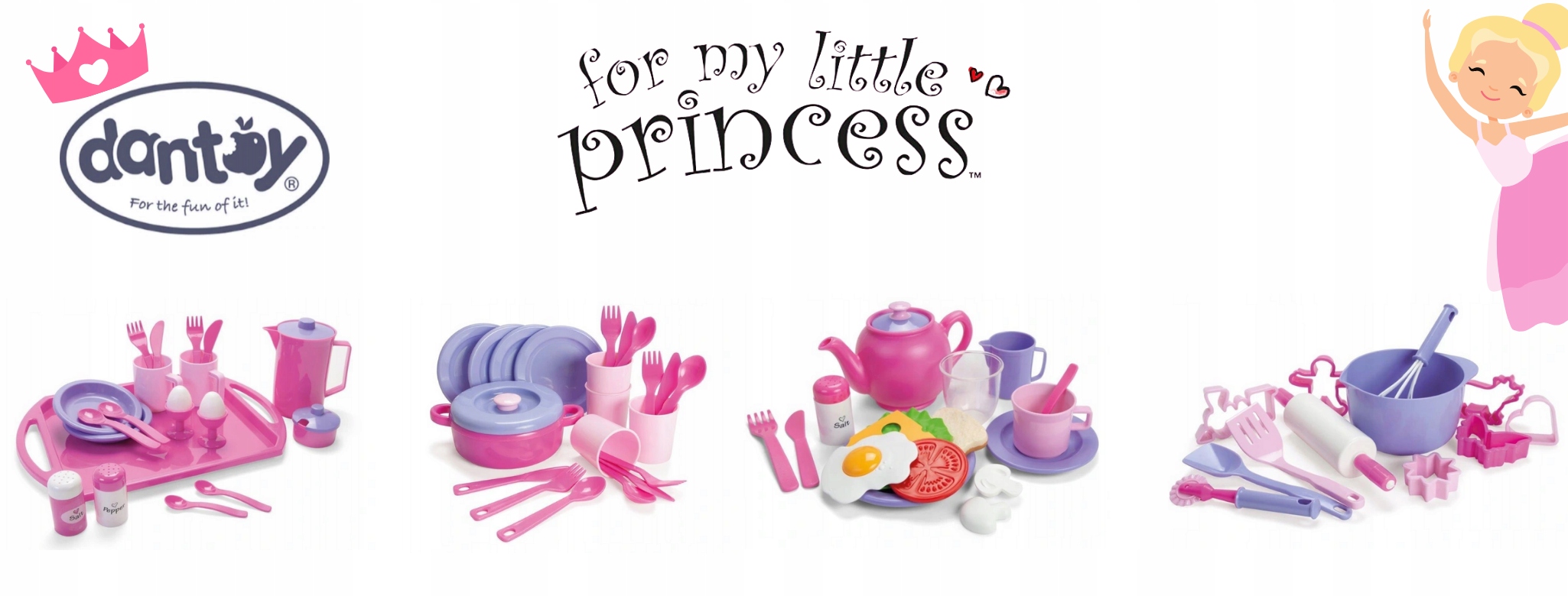 MY LITTLE PRINCESS LUNCH ZESTAW OBIADOWY BIO 2+ Materiał plastik